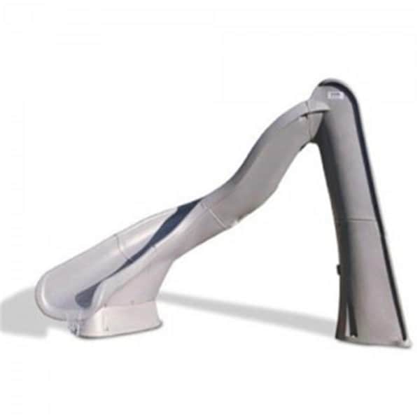 Powerplay Turbo Twister Pool Slide Left Turn Gray Granite PO42705 Zoro